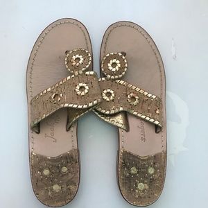 Jack Rogers gold/cork
